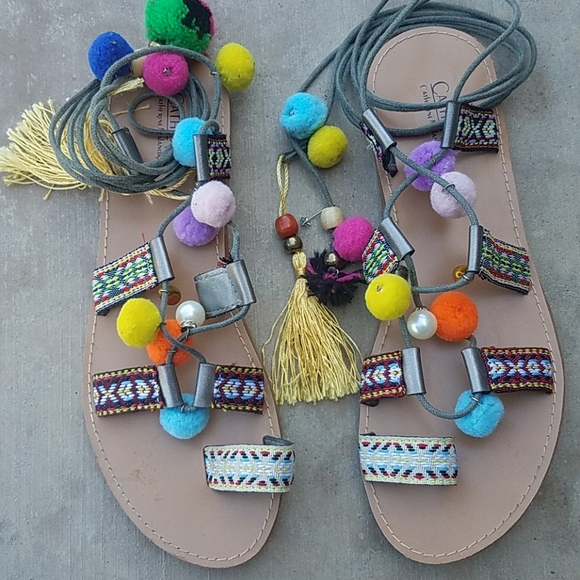 Catherine Malandrino Boho Sandals - Picture 2 of 7